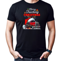 Merry Truckin Christmas Trucker T-Shirt