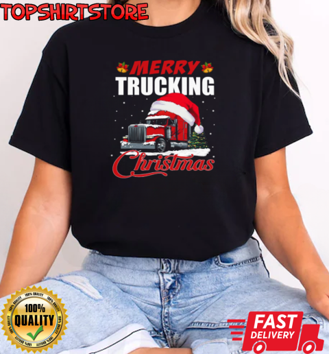 Merry Trucking Christmas T-Shirt Classic Women's T-shirt