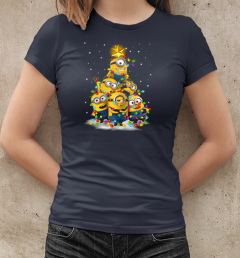 Minions Christmas Tree T-Shirt Classic Women's T-shirt