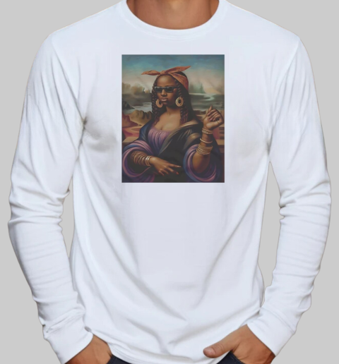 Mona Leisha funny retro T-Shirt Long Sleeved T-shirt 