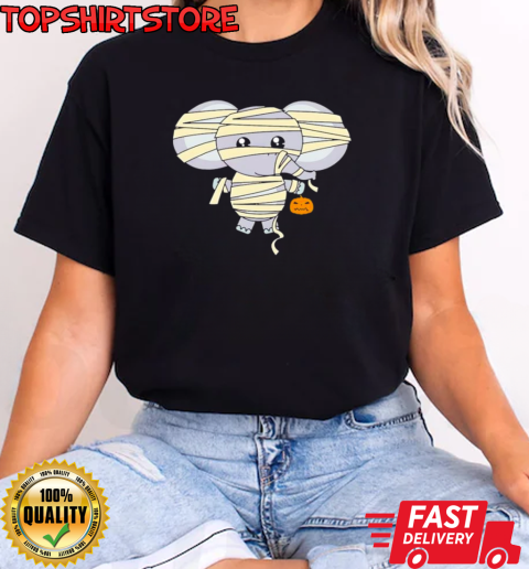 Mummy Elephant Trick or Treating Costume Cute Halloween 2024 T-Shirt Classic Women's T-shirt