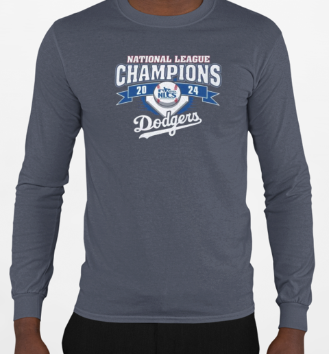 NLCS 2024 Los Angeles Dodgers National League Champions T-Shirt Long Sleeved T-shirt 