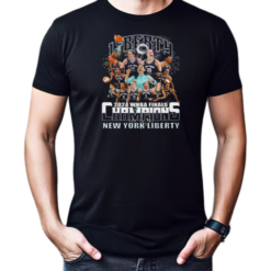 New York Liberty 2024 WNBA Finals Champions Celebrating Fireworks T-Shirt