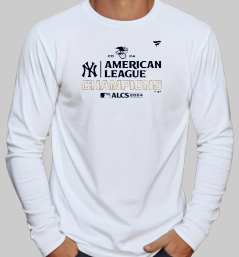 New York Yankees 2024 American League Champions Locker Room T-Shirt Long Sleeved T-shirt 