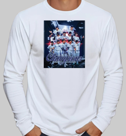 New York Yankees 2024 American League Champions T-Shirt Long Sleeved T-shirt 