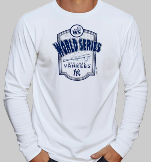 New York Yankees 2024 World Series Raglan Softhand T-Shirt Long Sleeved T-shirt 