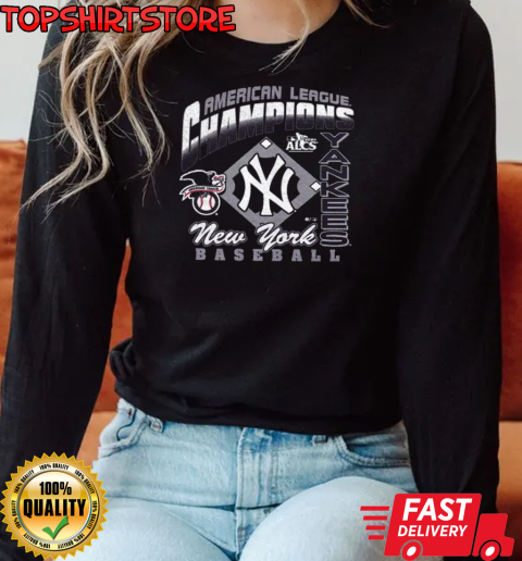 New York Yankees American League Champions ALCS Baseball 2024 T-Shirt Long Sleeved T-shirt 