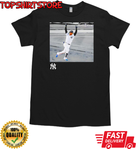 New York Yankees Juan Soto Black 2024 MLB Postseason Moments T-Shirt