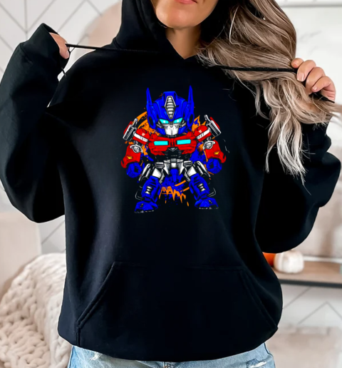 Optimus Prime Transformers Chibi Optimus retro T-Shirt Unisex Hoodie