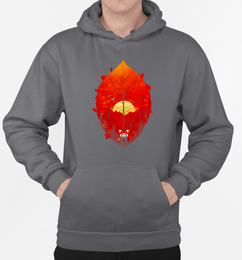 Panda red leaf T-Shirt Unisex Hoodie