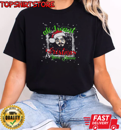 Post Malone Home Alone Malone Congratulations Christmas 2024 T-Shirt Classic Women's T-shirt