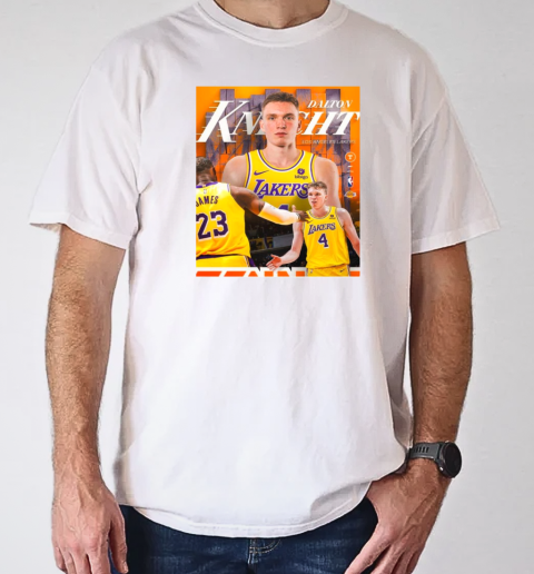 Poster Dalton Knecht Los Angeles Lakers NBA Is He The Steal Of The Draft T-Shirt