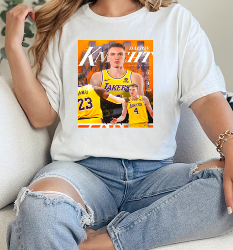 Poster Dalton Knecht Los Angeles Lakers NBA Is He The Steal Of The Draft T-Shirt Classic Women's T-shirt