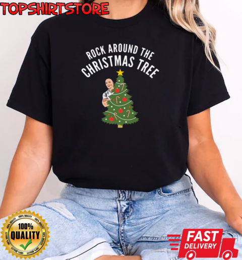 Rock Around the Christmas Tree Merry Christmas T-Shirt Classic Women's T-shirt