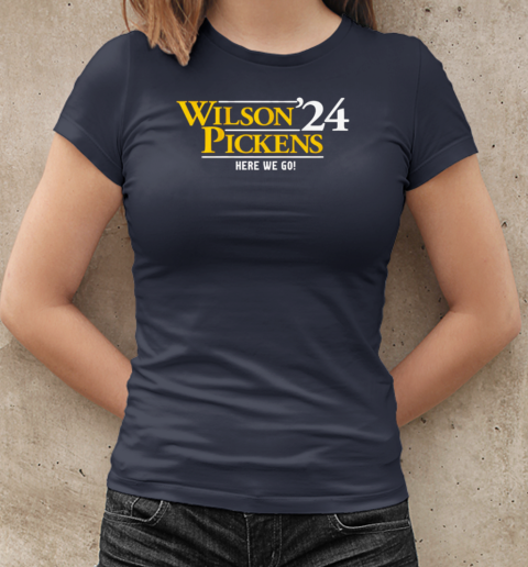 Russell Wilson and George Pickens Wilson Pickens '24 here we go T-Shirt Classic Women's T-shirt