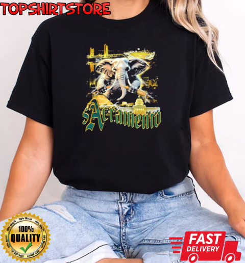 Sacramento Baseball Elephant Oakland Athletics MLB T-Shirt Classic Women's T-shirt