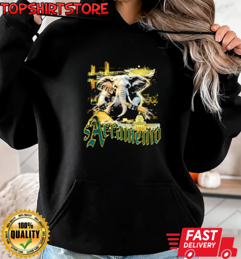 Sacramento Baseball Elephant Oakland Athletics MLB T-Shirt Unisex Hoodie