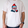 Santa Claus Drinking Coffee with Glasses T-Shirt Classic Men's T-shirt