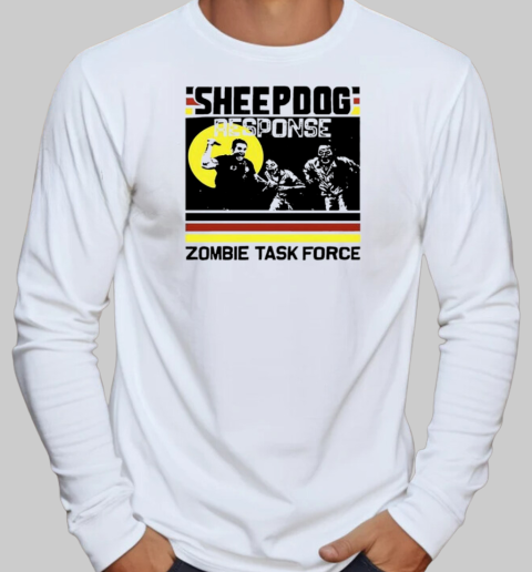 Sheepdog Response Zombie Task Force Retro T-Shirt Long Sleeved T-shirt 