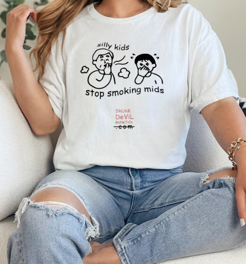 Silly kids stop smoking mids T-Shirt Classic Women's T-shirt