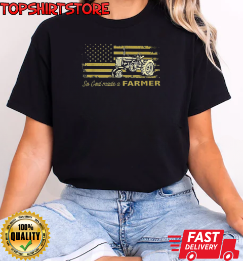 So God Made A Farmer Tractor T-Shirt Classic Women's T-shirt