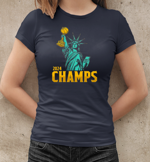 Statue Of Liberty New York Liberty 2024 WNBA Champs T-Shirt Classic Women's T-shirt