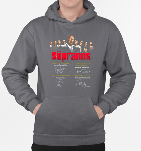 TV Series The Sopranos With The Actors Signature T-Shirt Unisex Hoodie