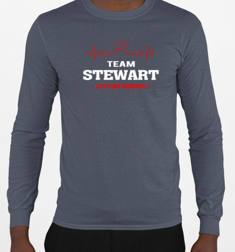 Team Stewart Lifetime Member T-Shirt Long Sleeved T-shirt 