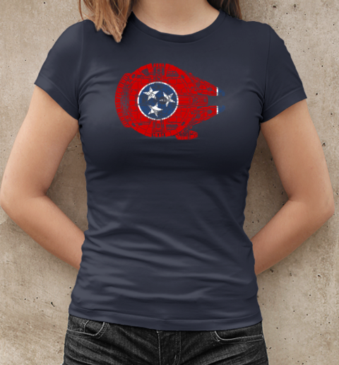 Tennessee Flag And The Millennium Falcon T-Shirt Classic Women's T-shirt