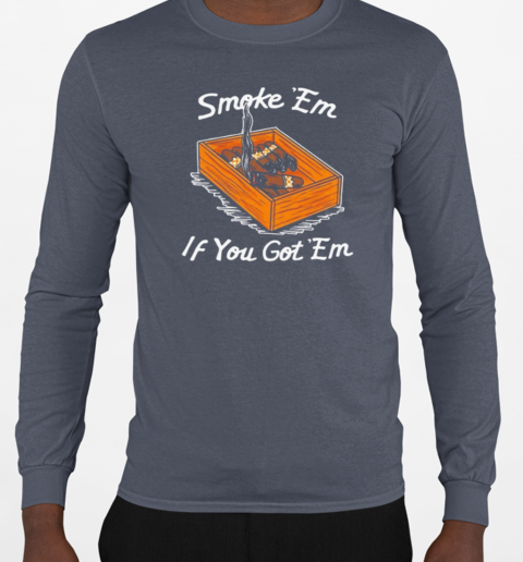 Tennessee Volunteers Smoke Em If You Got Em Pocket T-Shirt Long Sleeved T-shirt 