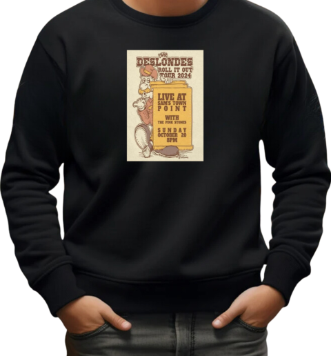 The Deslondes Sam's Town Point Austin TX Oct 20 2024 Tour T-Shirt Unisex Sweatshirt