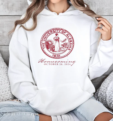 The University Of Alabama Homecoming October 26 2024 T-Shirt Unisex Hoodie