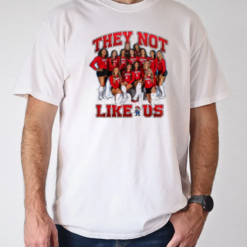 They Not Like Us Nebraska Huskers All Players T-Shirt