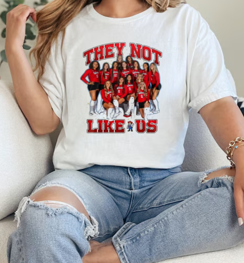 They Not Like Us Nebraska Huskers All Players T-Shirt Classic Women's T-shirt