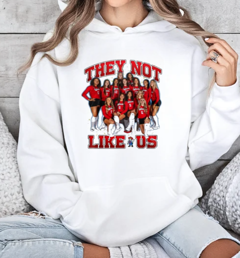 They Not Like Us Nebraska Huskers All Players T-Shirt Unisex Hoodie