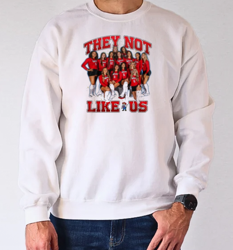 They Not Like Us Nebraska Huskers All Players T-Shirt Unisex Sweatshirt