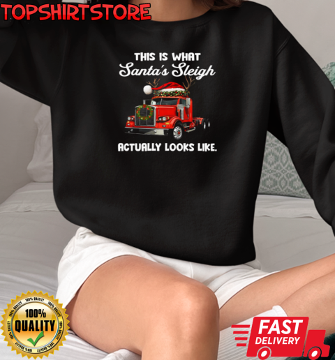 This Is What Santa's Sleigh Interesting Xmas Trucker T-Shirt Unisex Sweatshirt