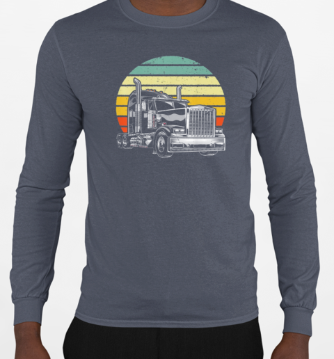 Truck Vintage Trucker T-Shirt Long Sleeved T-shirt 