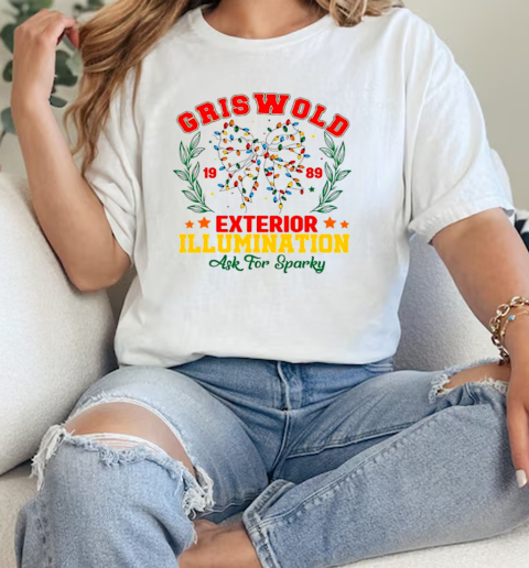 Vintage Christmas Coquette Griswold Exterior Illumination Logo T-Shirt Classic Women's T-shirt