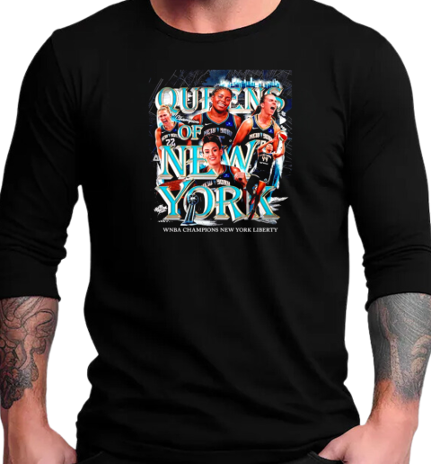 WNBA Champions New York Liberty T-Shirt Long Sleeved T-shirt 