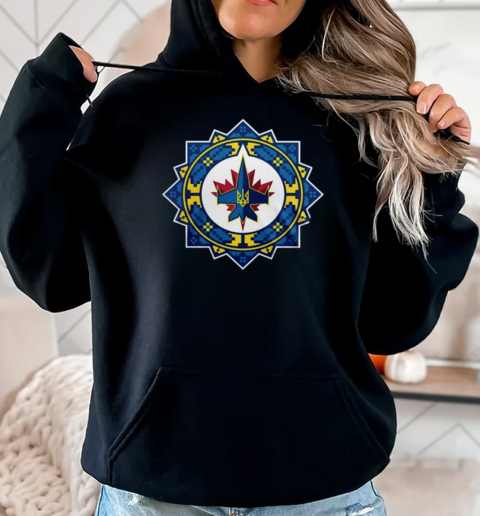 Winnipeg Jets Ukrainian Heritage Night 2025 T-Shirt Unisex Hoodie