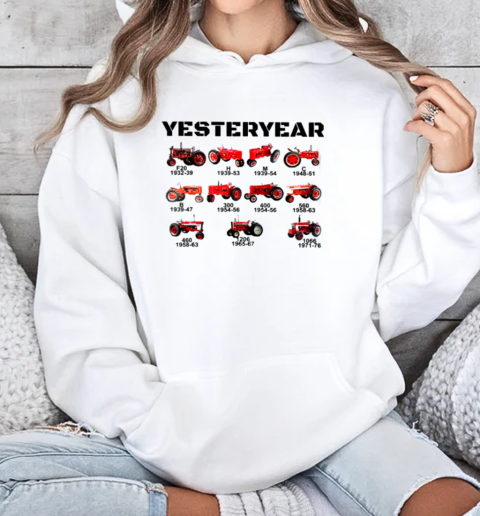 Yesteryear Vintage Red Tractor T-Shirt Unisex Hoodie