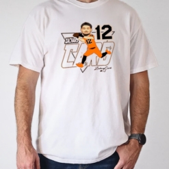 Zachary Card 12 Oregon State Beavers Caricature Signature T-Shirt