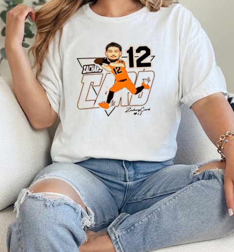 Zachary Card 12 Oregon State Beavers Caricature Signature T-Shirt Classic Women's T-shirt