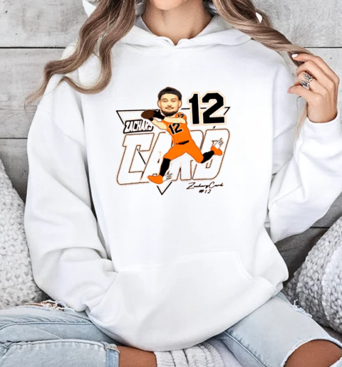 Zachary Card 12 Oregon State Beavers Caricature Signature T-Shirt Unisex Hoodie