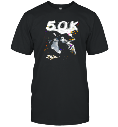 50K Lebron James Smoking Signature T-Shirt