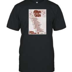 Altın Gün Spring And Summer Tour 2025 April 11 Budapest Ritmo Budapest HU 19 Roadburn Festival Tilburg NL Poster Graphic T-Shirt