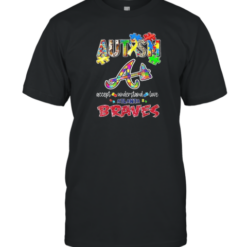 Autism Accept Understand Love Atlanta Braves T-Shirt