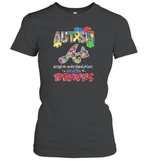 Autism Accept Understand Love Atlanta Braves T-Shirt