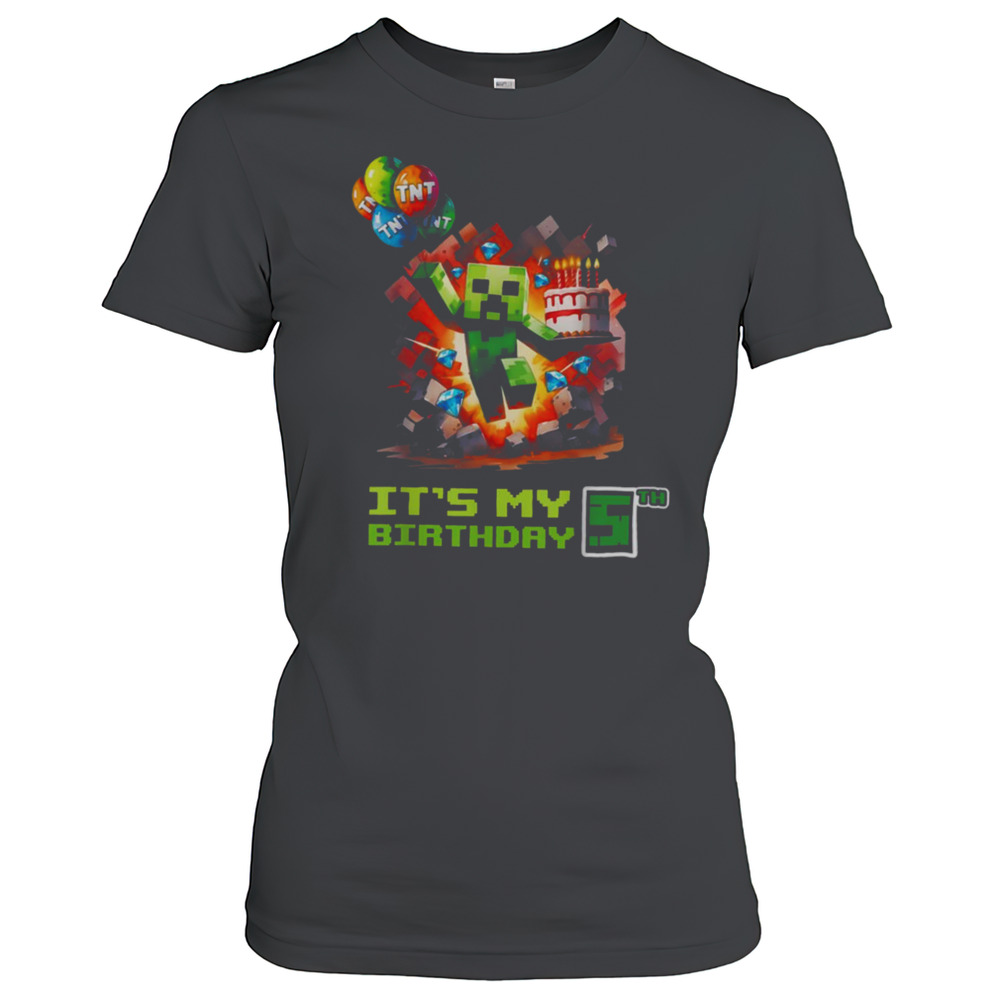 Birthday Boy 5Th Birthday I'M 5 Year Old Gamer Number T-Shirt